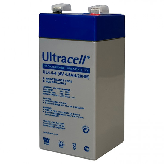 ULTRACELL 4V 4.5AH Μπαταρία μολύβδου 4V 4.5Ah - ULTRACELL
