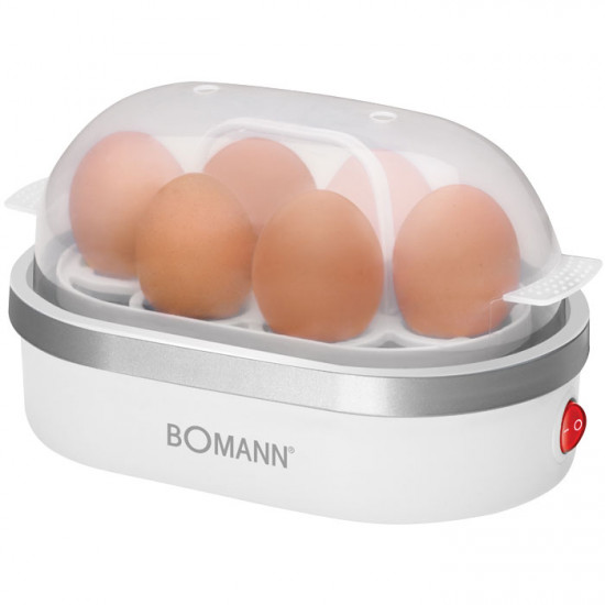BOMANN EK 5022 WHITE Βραστήρας αυγών(1-6 αυγά), 400W. - BOMANN
