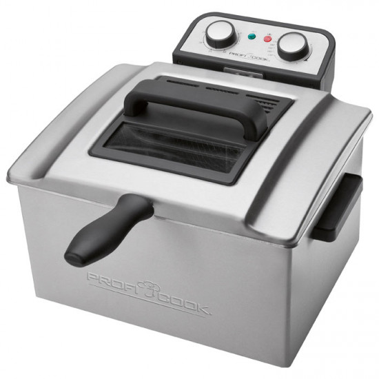 PROFI COOK PC-FR 1038 Ανοξείδωτη διπλή φριτέζα 5L, 3000W. - PROFI COOK