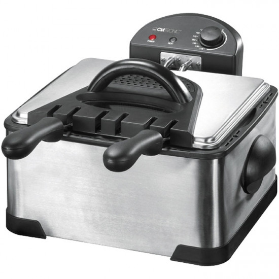 CLATRONIC CL FR 3195 Ανοξείδωτη διπλή φριτέζα 4L, 2000W. - CLATRONIC