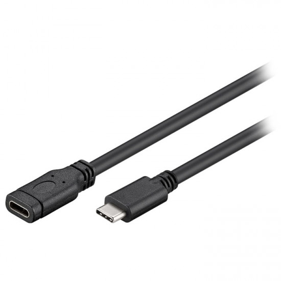 GOOBAY 45393 Καλώδιο-προέκταση USB 3.1 Type-C αρσ. - USB 3.1 Type-C θηλ. 1,0m. - GOOBAY