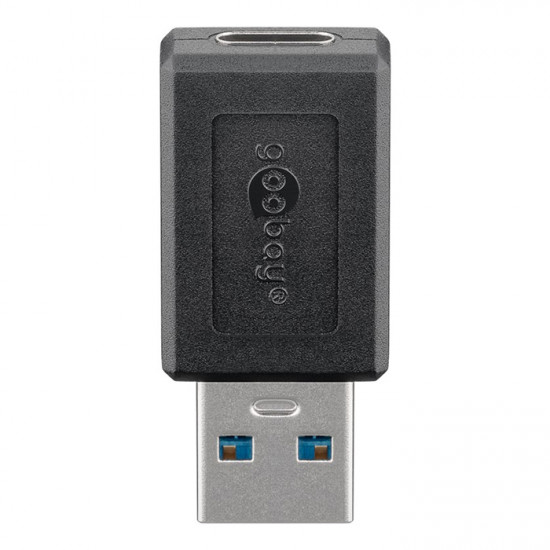 GOOBAY 45400 Αντάπτορας USB 3.2 Gen 1x1 A αρσ. - USB-C θηλ., σε μαύρο χρώμα. - GOOBAY