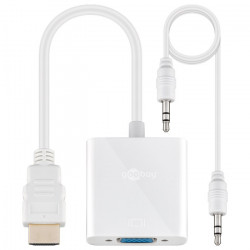 GOOBAY 51758 Μετατροπέας HDMI σε VGA και 3,5mm jack για ήχο, με καλώδιο 0.15m - GOOBAY