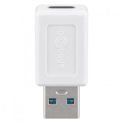 GOOBAY 55225 Αντάπτορας USB 3.2 Gen 1x1 A αρσ. - USB-C θηλ., σε λευκό χρώμα. - GOOBAY