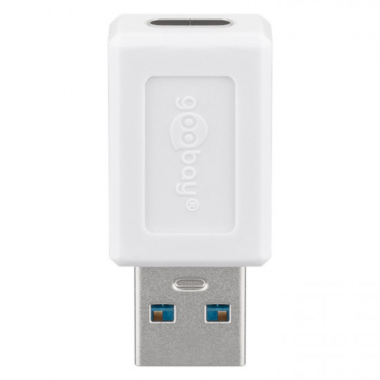 GOOBAY 55225 Αντάπτορας USB 3.2 Gen 1x1 A αρσ. - USB-C θηλ., σε λευκό χρώμα. - GOOBAY