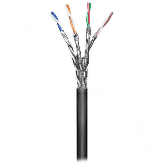 GOOBAY 57197 Καλώδιο δικτύου CAT 6, S/FTP, μονόκλωνο, σε κουλούρα 100m, ιδανικό για εξωτερική χρήση. - GOOBAY