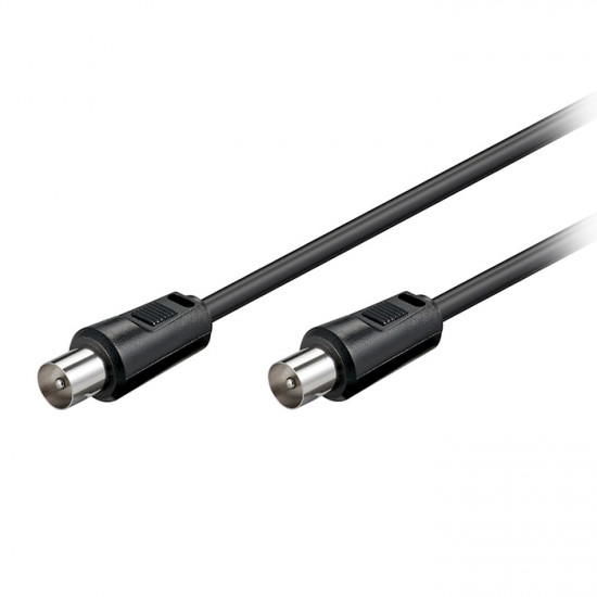 GOOBAY 68146 Καλώδιο IEC (Coax) αρσ. - IEC (Coax) αρσ., 1.50m σε μαύρο χρώμα. - GOOBAY
