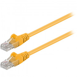 GOOBAY 68341 Καλώδιο δικτύου CAT 5e, U/UTP, 1.00m σε κίτρινο χρώμα. - GOOBAY