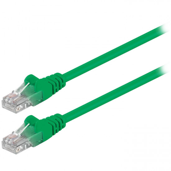 GOOBAY 68343 Καλώδιο δικτύου CAT 5e, U/UTP, 1.00m σε πράσινο χρώμα. - GOOBAY