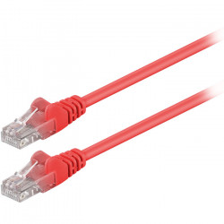GOOBAY 68344 Καλώδιο δικτύου CAT 5e, U/UTP, 1.00m σε κόκκινο χρώμα. - GOOBAY