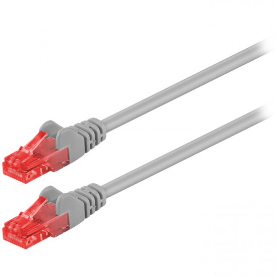 GOOBAY 68434 Καλώδιο δικτύου CAT 6, U/UTP, 0.50m σε γκρι χρώμα. - GOOBAY
