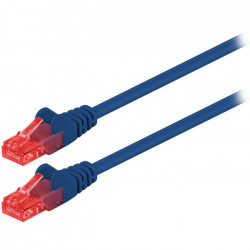 GOOBAY 68437 Καλώδιο δικτύου CAT 6, U/UTP, 1.00m σε μπλε χρώμα. - GOOBAY