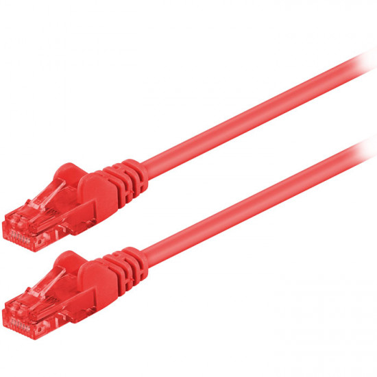 GOOBAY 68441 Καλώδιο δικτύου CAT 6, U/UTP, 1.00m σε κόκκινο χρώμα. - GOOBAY