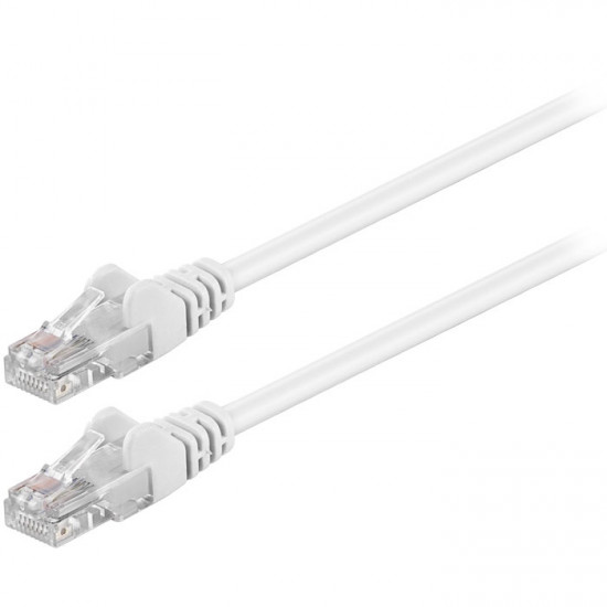 GOOBAY 68501 Καλώδιο δικτύου CAT 5e, U/UTP, 1.00m σε λευκό χρώμα. - GOOBAY