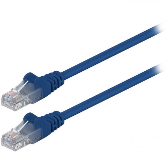 GOOBAY 68608 Καλώδιο δικτύου CAT 5e, U/UTP, 0.25m σε μπλε χρώμα. - GOOBAY