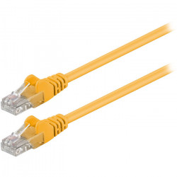 GOOBAY 68610 Καλώδιο δικτύου CAT 5e, U/UTP, 0.25m σε κίτρινο χρώμα. - GOOBAY