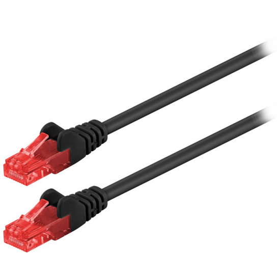 GOOBAY 68677 Καλώδιο δικτύου CAT 6, U/UTP, 1.00m σε μαύρο χρώμα. - GOOBAY