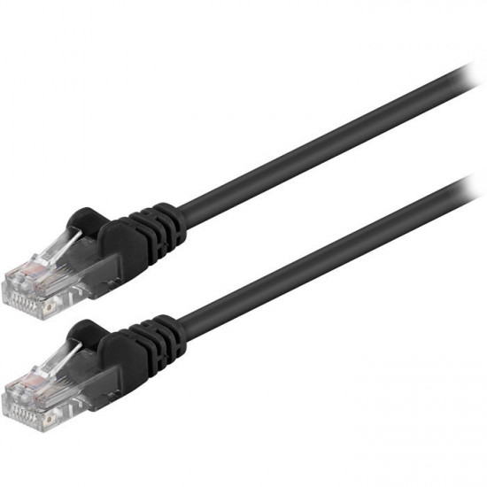 GOOBAY 68703 Καλώδιο δικτύου CAT 5e, U/UTP, 0.25m σε μαύρο χρώμα. - GOOBAY