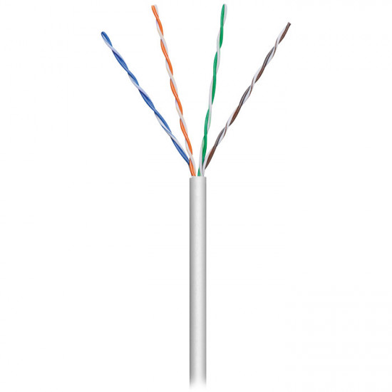 GOOBAY 68707 Καλώδιο δικτύου CAT 5e, U/UTP, πολύκλωνο, σε κουλούρα 100m, σε γκρι χρώμα. - GOOBAY