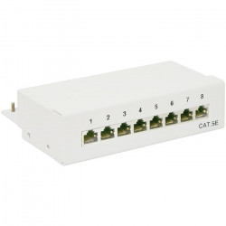 GOOBAY 68882 Patch panel κατηγορίας CAT 5e STP, 8 θυρών σε γκρι χρώμα. - GOOBAY