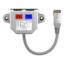 GOOBAY 68908 Διακλαδωτής δικτύου LAN CAT5 RJ45, 1x 8pin σε 2x 4pin. - GOOBAY