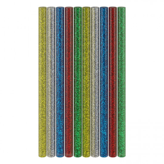 GOOBAY 77855 Σετ 10 ράβδων σιλικόνης 11mm με glitter σε 5 διαφορετικά χρώματα. - GOOBAY