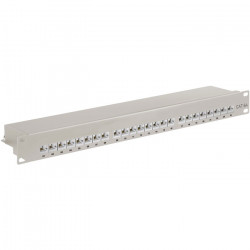 GOOBAY 90855 Patch panel κατηγορίας CAT 6A STP, 24 θυρών σε γκρι χρώμα. - GOOBAY