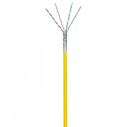 GOOBAY 93266 Καλώδιο δικτύου CAT 5e, F/UTP, πολύκλωνο, σε κουλούρα 100m, σε κίτρινο χρώμα. - GOOBAY