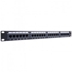 GOOBAY 93865 Patch panel κατηγορίας CAT 5e UTP, 24 θυρών σε μαύρο χρώμα. - GOOBAY