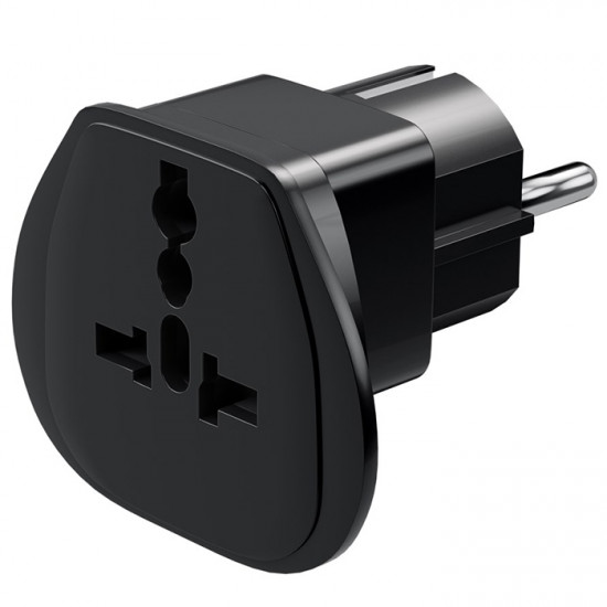 GOOBAY 94028 Universal αντάπτορας τροφοδοσίας σε schuko, σε μαύρο χρώμα. - GOOBAY