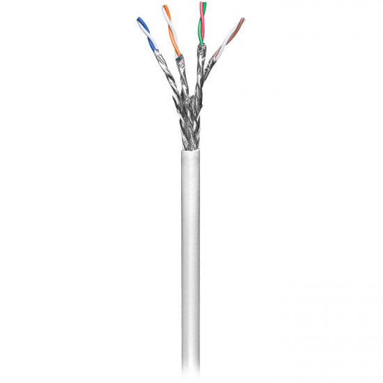 GOOBAY 95696 Καλώδιο δικτύου CAT 6, S/FTP, μονόκλωνο, σε κουλούρα 305m, σε γκρι χρώμα. - GOOBAY