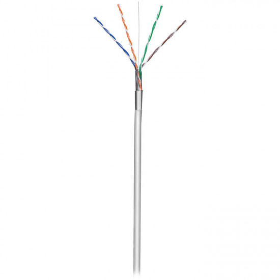 GOOBAY 95707 Καλώδιο δικτύου CAT 5e, F/UTP, μονόκλωνο, σε κουλούρα 305, σε γκρι χρώμα. - GOOBAY