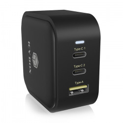 ICY BOX IB-PS103-PD Universal φορτιστής με 3 εξόδους, 1xUSB-A & 2xUSB-C και power delivery, 65W. - ICY BOX