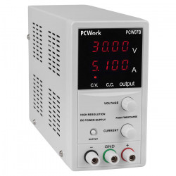 PCWork PCW07B Τροφοδοτικό εργαστηρίου DC, 0-50 V / 0-3 A. - PCWork