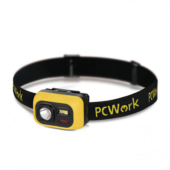 PCWork PCW12D Φακός κεφαλής με φωτεινότητα 300 lumens και πιστοποίηση IPX6. - PCWork