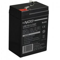 NOD LAB 6V4.5AH Μπαταρία μολύβδου 6V-4.5AH. - NOD