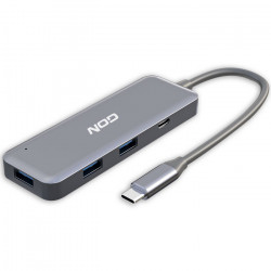 NOD HYBRID METAL HUB 3-1.C Hybrid USB hub αλουμινίου 4 θυρών / USB 3.2 Gen 1X1, με σύνδεση Type-C. - NOD
