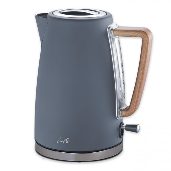 LiFE RITZ Grey Premium design βραστήρας 1.7L, 2200W, σε γκρι χρώμα. - LiFE