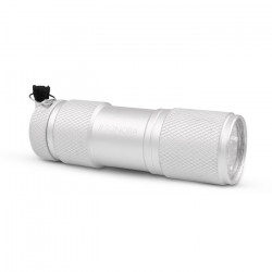 SONORA SILVER VERTEX Αλουμινένιος mini φακός LED 30 lm σε ασημί χρώμα. - SONORA