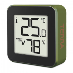 LiFE ALU MINI TERRA Ψηφιακό θερμόμετρο και υγρόμετρο εσωτερικού χώρου. - LiFE