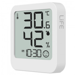 LiFE CONTEMPO WHITE Ψηφιακό θερμόμετρο και υγρόμετρο εσωτερικού χώρου. - LiFE