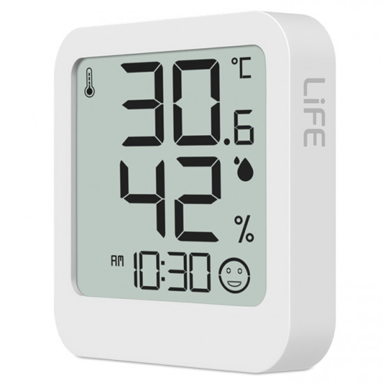 LiFE CONTEMPO WHITE Ψηφιακό θερμόμετρο και υγρόμετρο εσωτερικού χώρου. - LiFE