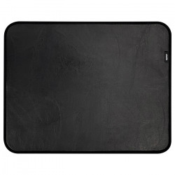 NOD FRESH BLACK Δερμάτινο mousepad σε μαύρο χρώμα, 350x270x3mm. - NOD
