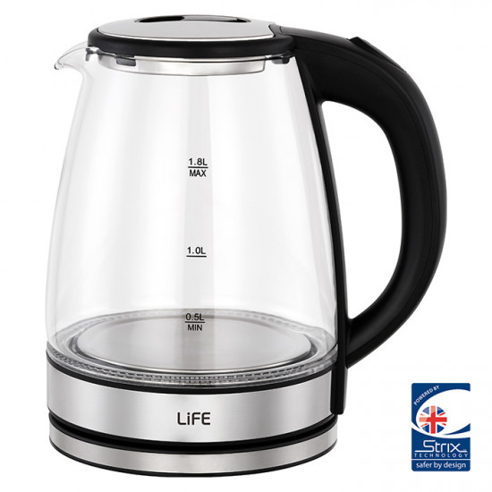 LiFE CRYSTAL Γυάλινος βραστήρας 1.8L, 2200W. - LiFE