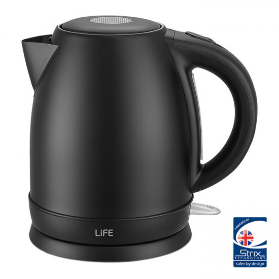 LiFE PEARL Flat Black Series Bραστήρας 1.7L, 2200W, σε μαύρο χρώμα. - LiFE