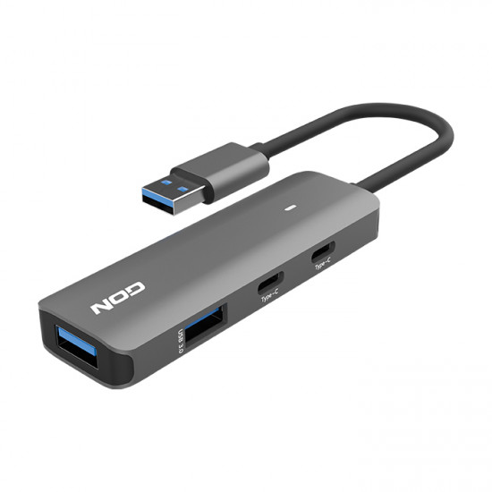 NOD FUSION METAL HUB 2.2 USB hub αλουμινίου 4 θυρών USB 3.2 Gen 1x1. - NOD