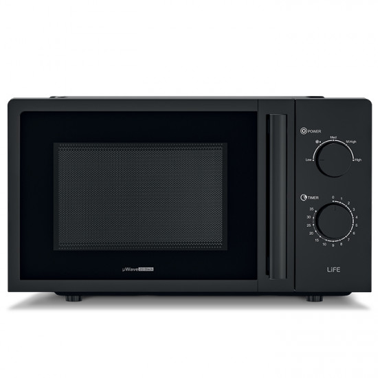 LiFE μWave 20 Black Φούρνος μικροκυμάτων 20L, 700W. - LiFE