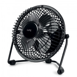 LiFE SUPER4 BLACK Μεταλλικός mini ανεμιστήρας DC 4