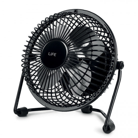 LiFE SUPER4 BLACK Μεταλλικός mini ανεμιστήρας DC 4