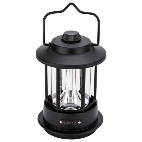 SONORA AMELIA BLACK Επαναφορτιζόμενο φαναράκι LED εξωτερικού χώρου, 5W - SONORA
